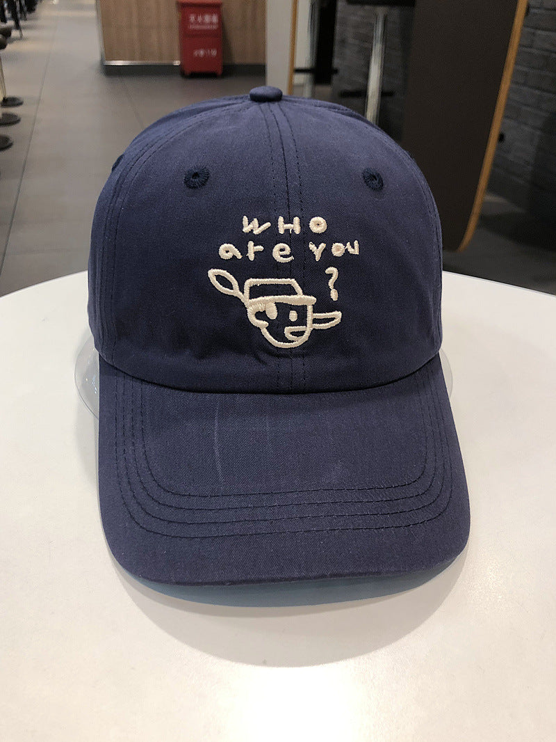 Men's Embroidered Character Casual Cap
