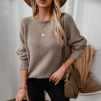Women's Cozy Wide-Cut Knit Sweater