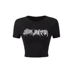 Women's Crop Sweater with Statement Print