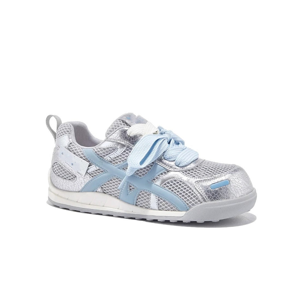 Women's Breathable Casual Sneakers with Trendy Mesh and Playful Lacing