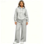 Women's Comfortable Oversized Hoodie and Wide Jogging Pants Set