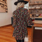 Women's Blouse Dress with Floral Design