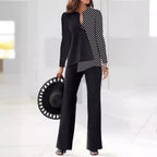 Modern Asymmetric Trouser Suit Set