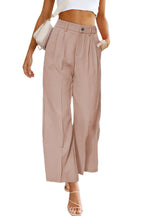 Women's Elegant Wide-Leg Pants with High-Waisted Pleats