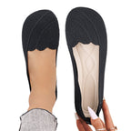 Women's Ballet Flats with Elegant Wave Pattern and Non-Slip Sole