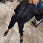 Casual Sweat Outfit with Decorative Cord Detail