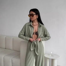 Women's Relaxed Top and Wide Leg Trousers