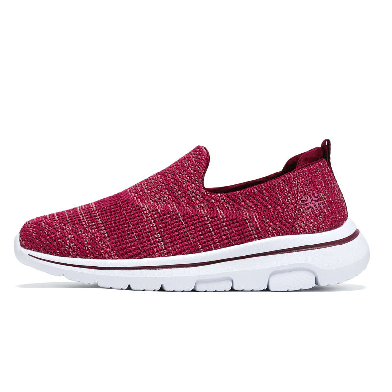 Women's Breathable Slip-On Sneakers with Elastic Upper