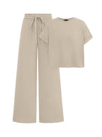 Women's Comfortable Wide-Leg Leisure Set