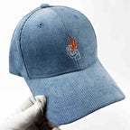 Corduroy Graphic Baseball Cap