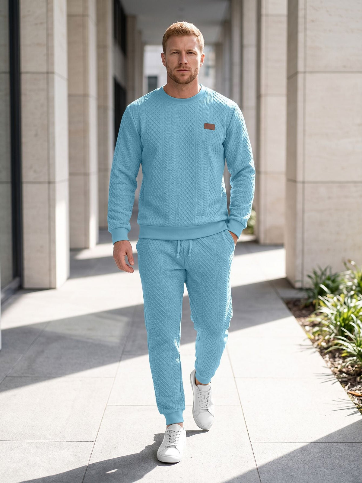 Men's Structured Knit Tracksuit