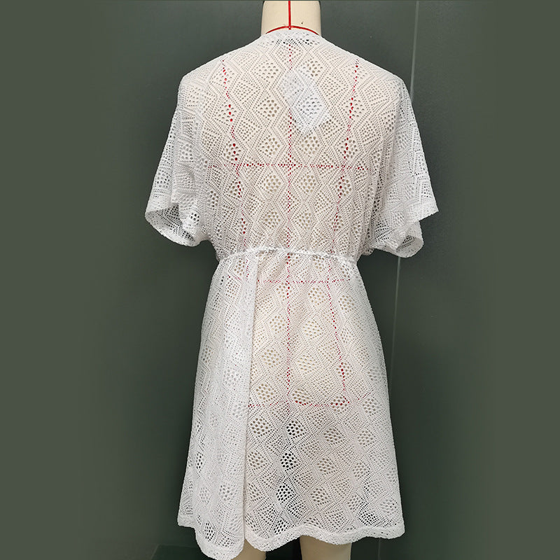 Women's Elegant Crochet Beach Cover-Up