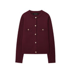 Women's Cardigan with Button Details and Chest Pockets