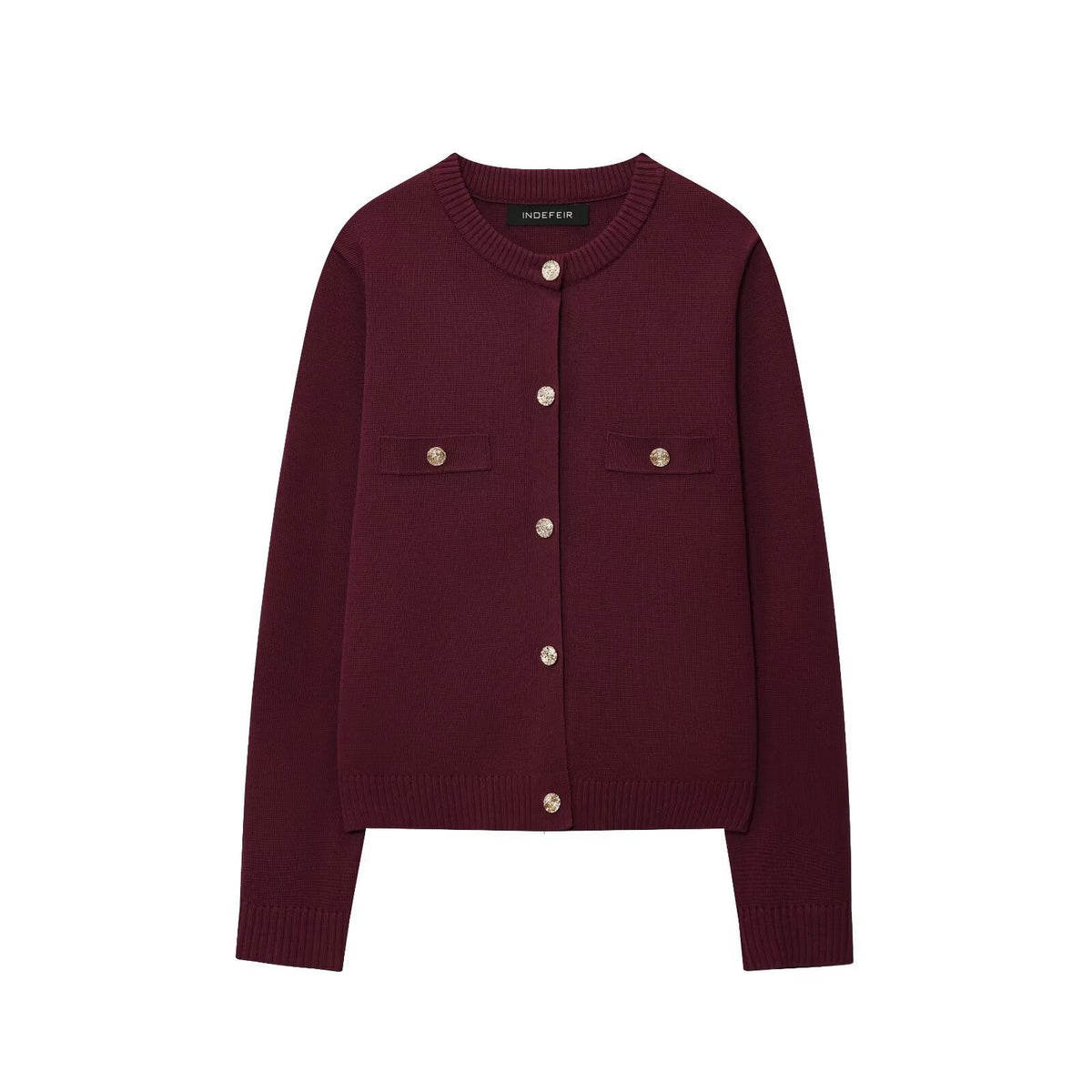 Women's Cardigan with Button Details and Chest Pockets