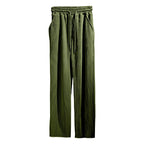 Women's Elegant Relaxed Fit Pants with Elastic Waist