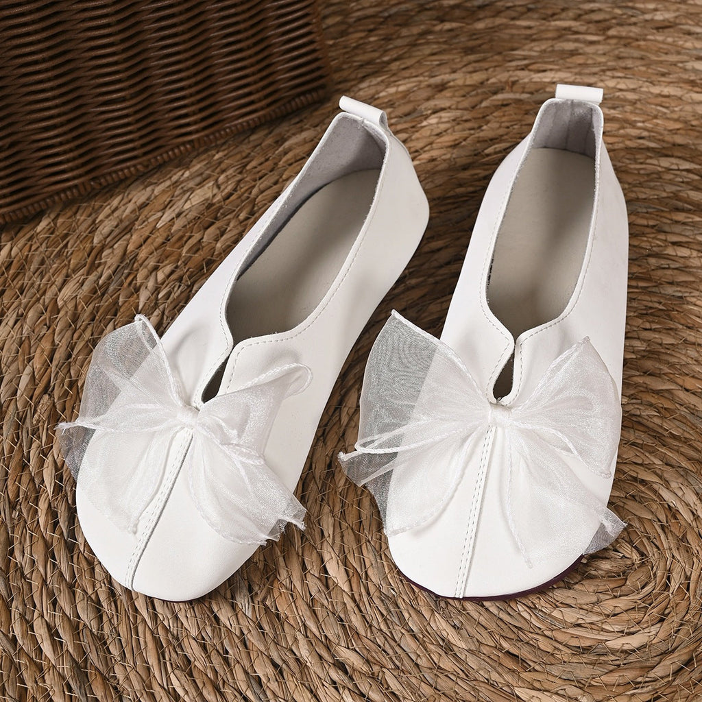 Women's Ballet Flats with Decorative Bow Detail