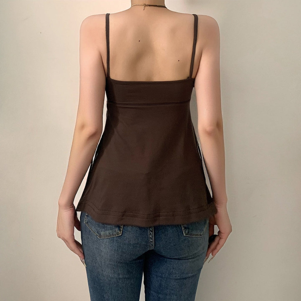 Women's Bustier Top with Lace Inserts