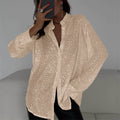 Women's Glamorous Glitter Shirt
