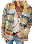 Women's Colorful Cardigan with Modern Design