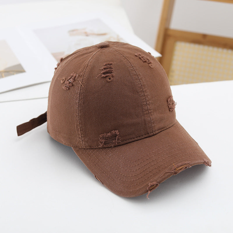Women's Casual Destroyed Baseball Cap