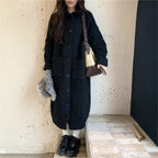 Chunky Knit Button-Up Coat