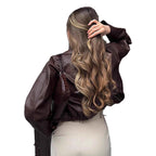 Women's Cropped Jacket with Sturdy Collar and Practical Pockets