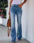 Women's High-Waisted Flared Jeans