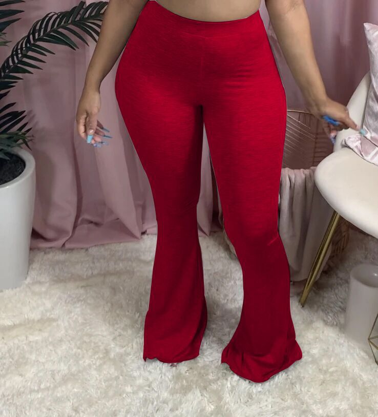 Women's High-Waisted Bootcut Leggings in Soft Jersey
