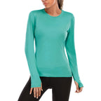 Women's Performance Long-Sleeve Shirt with Moisture-Wicking Material