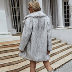 Women's Fashionable Faux Fur Coat