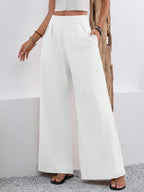 Women's Elegant Wide-Leg Pleated Pants