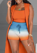 Women's Jumpsuit with Asymmetrical Cut and Animal Print