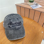 Men's Vintage-Inspired Distressed Cotton Baseball Cap