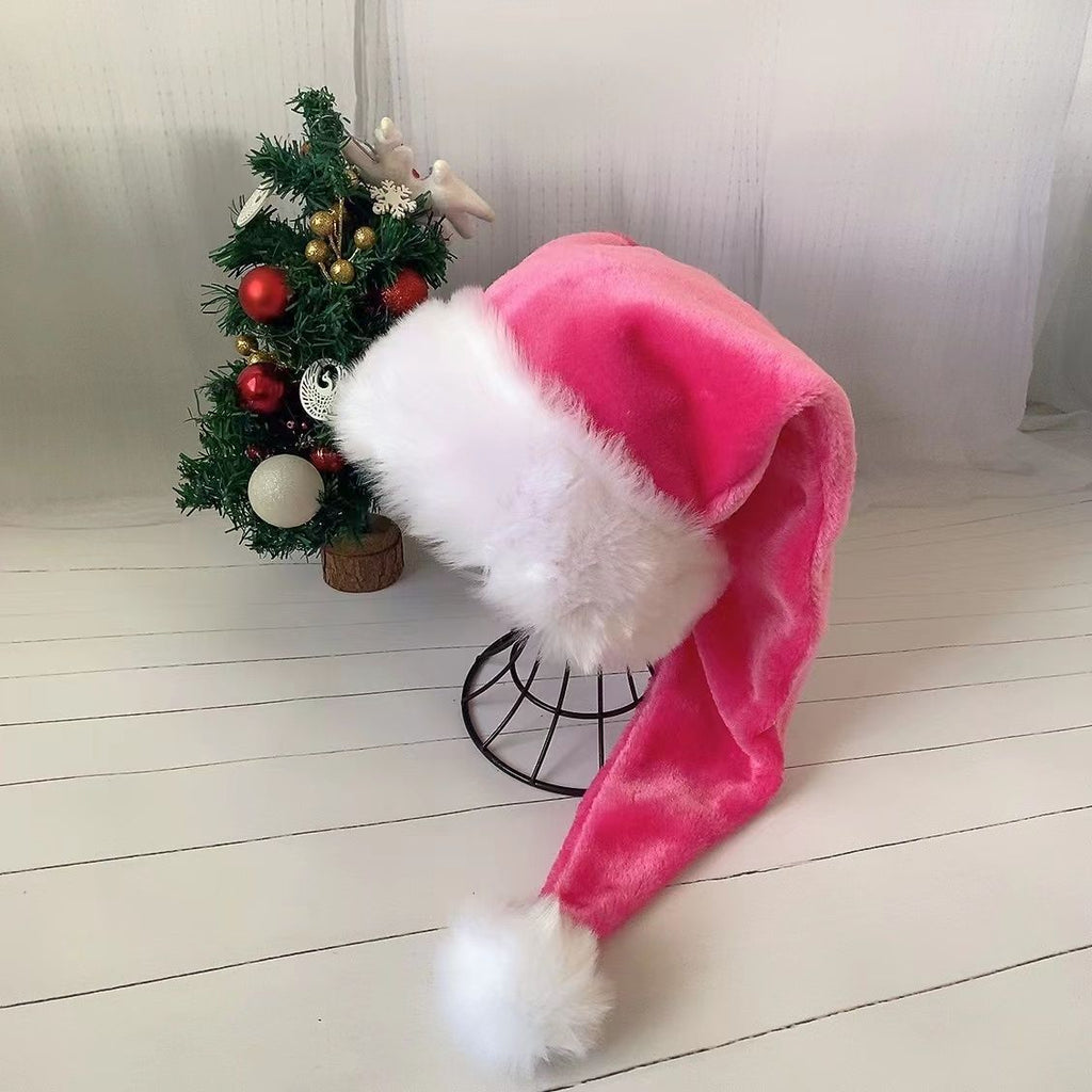 Plush Christmas Hat with Faux Fur