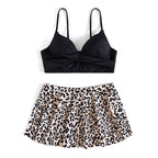 Women's Swim Set with Wrap Skirt and Bikini Top