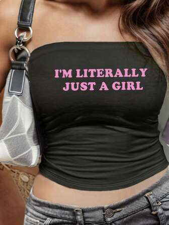 Women's Bandeau Top with Maritime Motif