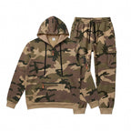Men's Camouflage Hoodie and Jogger Set