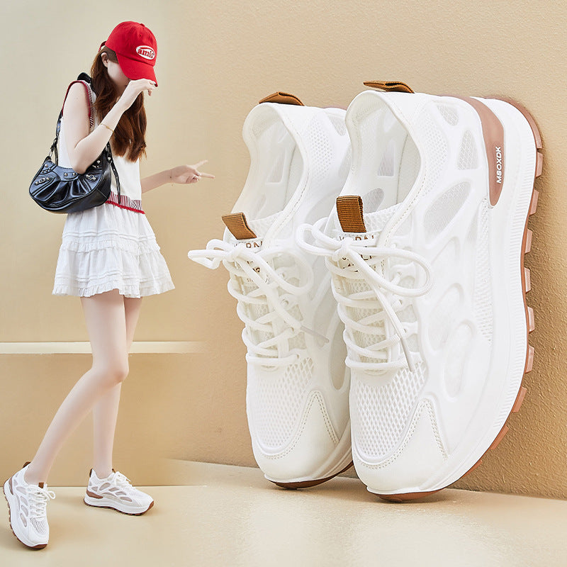 Women's Breathable Fitness Sneakers with Supportive Outsole