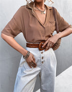 Women's Short-Sleeve Blouse