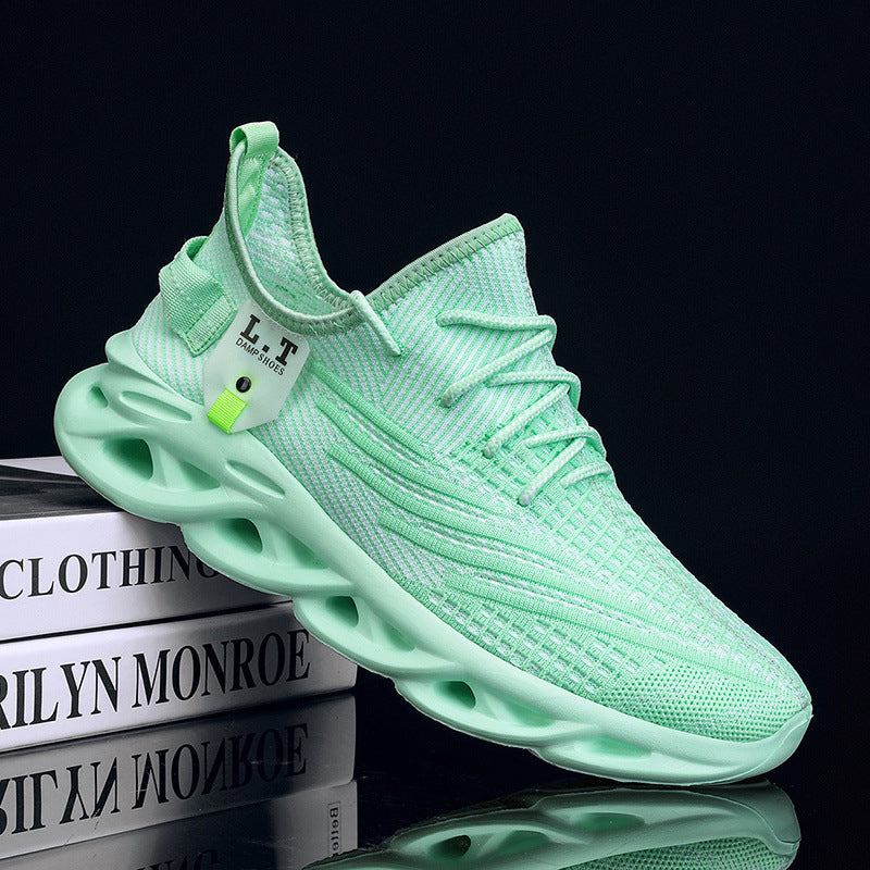 Women's Breathable Athletic Shoes with Cushioning Sole and Flexible Design