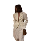 Elegant Blazer Suit with Tailored Fit and Pockets