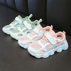 Women's Breathable Casual Sneakers with Adjustable Velcro and Non-Slip Sole
