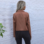Elegant Blouse with Tie-Front and Chest Pockets