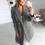 Women's Elegant Double-Breasted Blazer