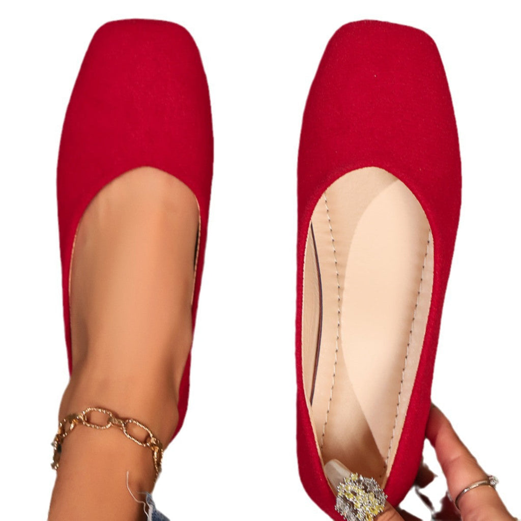 Women's Minimalist Ballet Flats with Anatomical Footbed