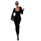 Women's Long Sleeve Bodycon Jumpsuit