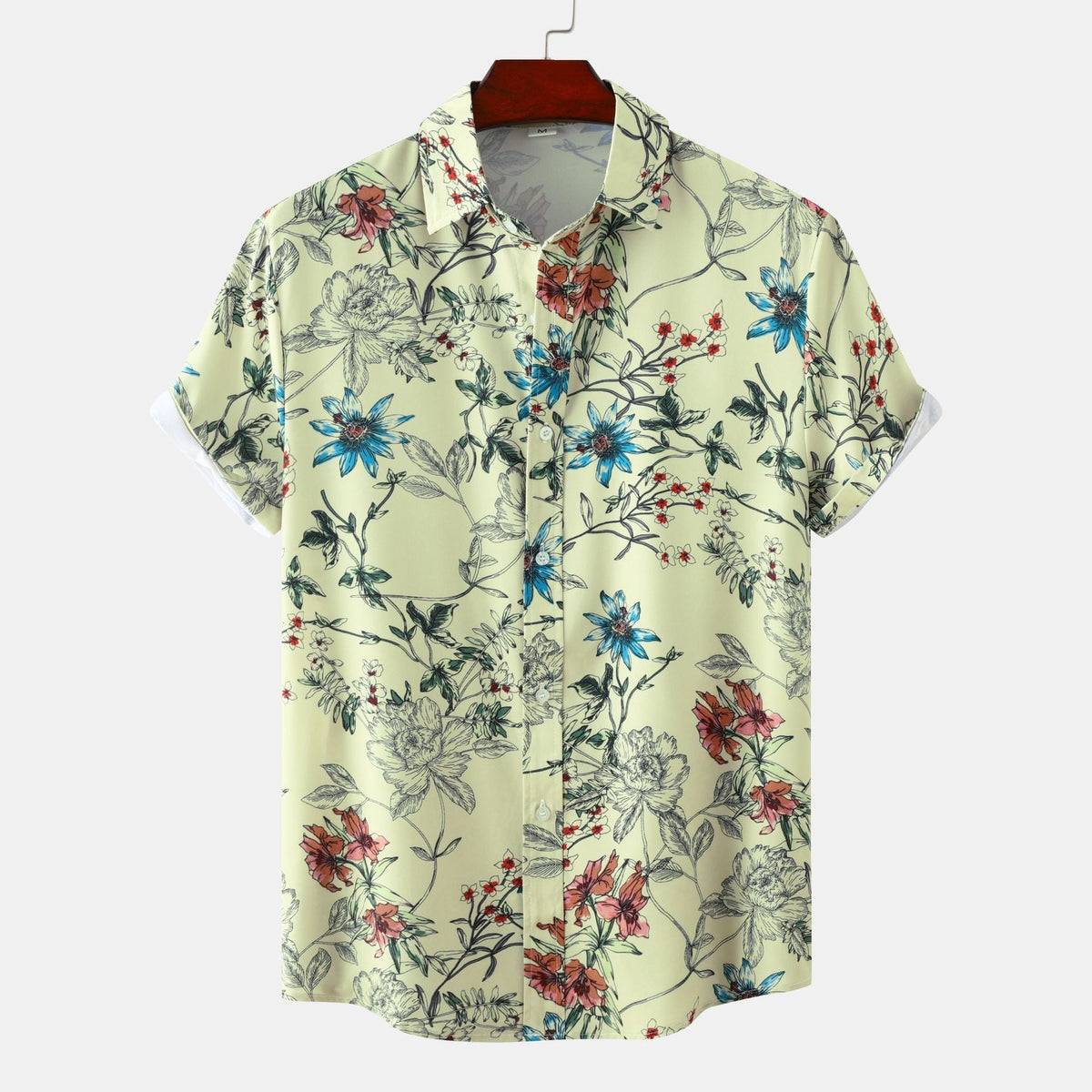 Women's Short Sleeve Shirt with Floral Accents and Modern Cut