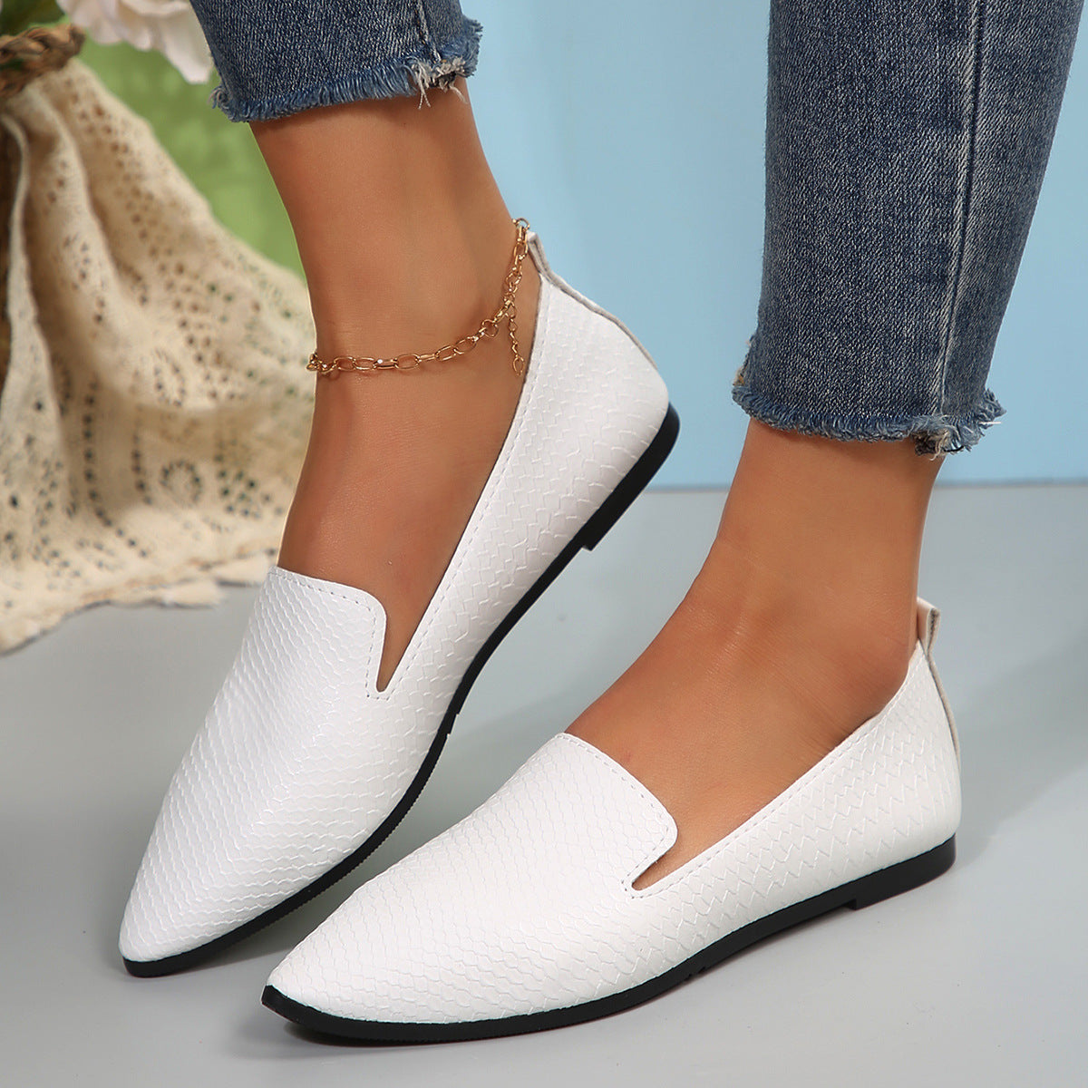Women's Ballet Flats with Breathable Mesh and Flexible Footbed