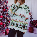 Women's Festive Nordic Pattern Knit Sweater