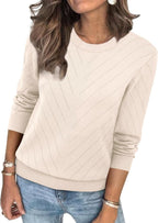 Women's Elegant Striped Sweater